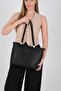 Black - Black Mini Rolax Women's Shoulder Bag Sp1239 - 8