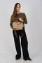 Mink - Camel Satin Women's Handbag Sp1217