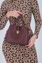 Burgundy - Burgundy Mini Rolax Women's Shoulder Bag Sp1245 - 5