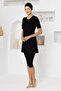 Walt Stretch Fabric Short Sleeve Battal Hijab Swimsuit 2606-P - 4