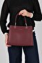 Burgundy - Burgundy Leather Women's Handbag Sp1234
