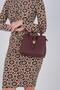 Burgundy - Burgundy Mini Rolax Women's Shoulder Bag Sp1245 - 2