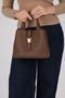 Coffee - Coffee Mini Rolax Women's Shoulder Bag Sp1245 - 2