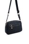 Black - Black Suede Women's Crossbody Bag Sp1094 - 4