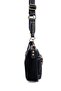 Black - Black Suede Women's Crossbody Bag Sp1160 - 4