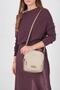 Beige - Sand Satin Women's Crossbody Bag Sp1220 - 4