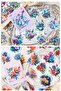 P4-15 Pieces of Floral Washi Stickers - 5