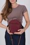 Burgundy - Burgundy Satin Women's Crossbody Bag Sp1220 - 5