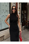 Hakim Yaka Draped Lined Graduation and Engagement Dress - Evening Dress
