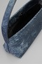 Navy Blue Color Magnetic Knitwear Patterned Women Bag - 8
