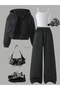 Children's Basic 3-Piece Strap Crop-Jacket and Sweatpants Set