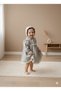 Baby Girl Linen Fabric Dress Set Vintage Model 3 Pieces Lora Hat, Panties, Dress Set - 4