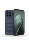 Poco F8 Ultra Case Flexible Tpu Hollowed Out Back Surface Design Tkng Ethnic Silicone Cover - Navy Blue
