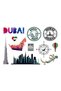 Dubai Themed Sticker Set – Burj Khalifa, Dubai Skyline, Uae Flag & Travel Stickers - 3