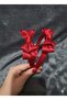 Red Satin Bow Maternity Crown - Henna Night, Bridesmaid and Special Day Crown - 4