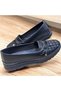 Soft Orthopedic Flat Sole Embroidered Pattern Mother Model Women's Ballerina Shoes - 4