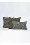 '' Monve'' Geometric Patterned 3-Piece Combination Throw Pillow Set