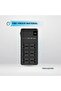 2500W 6 AC Power Strip with Retractable Cables, PD 20W Fast Charging & Timer - 4