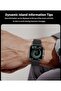 Smartbarry A70 Smart Watch with Built-in Wireless Earbuds, Black - 5