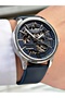 Automatic Navy Blue Color Steel Case Men's Wristwatch 3954Amr - 4