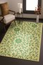 Mosso Green Themed Floral Figures Patterned Woven Base Modern Decorative Carpet Mosso2142 - 2