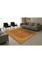 Mosso Orange Themed Traditional Motif Patterned Woven Base Modern Decorative Carpet Mosso2132 - 3