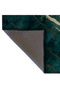 Mosso Green Themed Abstract Paw Print Pattern Woven Base Modern Decorative Carpet Mosso2140 - 4