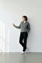 Anthracite Zippered Knit Sweater - 4