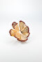 Flower Shaped Double Color Gold Women's Earrings |   Sf Bold Series - 3