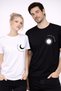 Couple T-Shirt Set Sun Moon Printed Lover Combination Couple Oversized T-Shirt - 3
