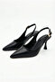 Women's Pointed Toe Thin Heeled D Leather-Look Colorful Ankle Strap Shoes - 2