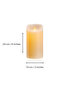 Ivory LED Pillar Candle, Flameless Flickering Flame, Battery Operated for Home Decor, 1pc -7.5x20cm - 8