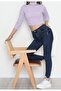 Lilac Turtleneck Ribbed Knitted Crop Sweater - 100% Cotton - Slim Fit - 3