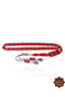 Red Cut Silver Inlaid and Tassel Fire Amber Prayer Beads 201024950