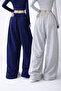 2-Piece Women's Wide Leg High Waist Sweatpants - 3