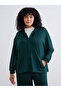 Özmarka New Season Plus Size Hooded Women's Zippered Sweatshirt