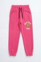 5-Piece Print Detailed Jogger Girls' Sweatpants with Elastic Waist and Legs - 4