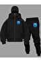 Snow Masked Ninja Unisex Sweatshirt Cardigan 2-Thread Thick Fleece Two-Piece Suit