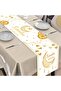 Ramadan Kareem & Eid Mubarak Table Runner - Islamic Crescent Moon and Stars Set of 01 - 2