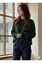 Knitwear Btk Women's Low Sleeve Oversized Mold Crew Neck Sweater - 2
