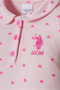 U.S.Polo Assn Usb3030 Powder Baby Girl Romper - 3