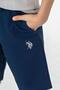 U.S. Polo Assn. Letter Print Boys' Shorts Set, 100% Cotton Summer T-Shirt & Bermuda Shorts Set - 6