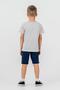 U.S. Polo Assn. Letter Print Boys' Shorts Set, 100% Cotton Summer T-Shirt & Bermuda Shorts Set - 4