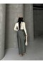Satin Fabric Elastic Waist Long Skirt Shiny and Smooth - 4