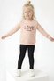 Baby Girl Set Long Sleeve Love Printed 6-18 Months - 3