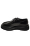 0624 Alviso Longo Genuine Leather Handmade Men's Black Open Casual Shoes - 3