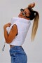 White Stand Collar Short Puffer Vest - 6