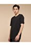 Self Design T-Shirt With Crew Neck And Short Sleeves - 3