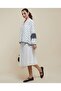Schiffli Asymmetric Skirt With Elastic Waist - 2