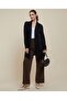 Women's Black Knitted Shrug With Long Sleeves - 6